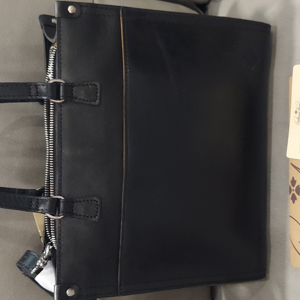 PATRICIA NASH Rose Tooled Tote Black - Picture 6 of 13